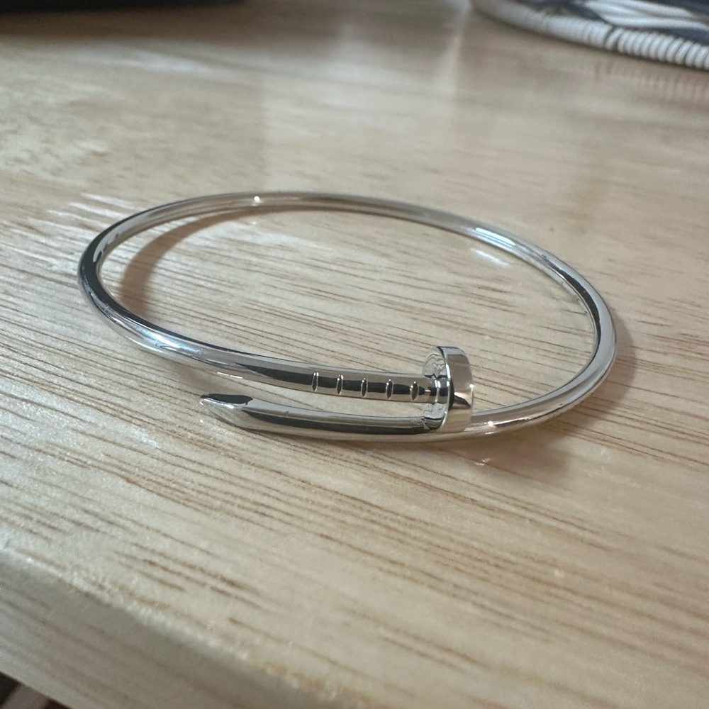 Silver Nail Bracelet